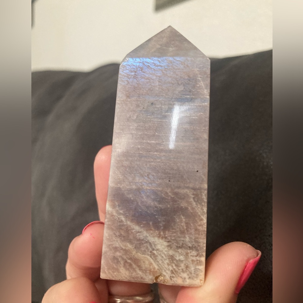 Polished moonstone tower